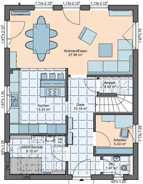 HANSE Vertrieb Wiedemar: Haus des Monats März / April Erdgeschoss