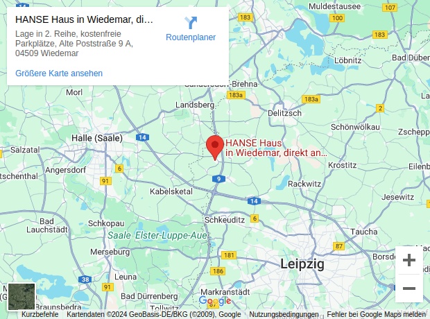 Mit Klick Google-Maps-Routenplaner öffnen